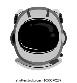 Astronaut Helmet Equipment Cartoon Isolated Vector Stock-vektor