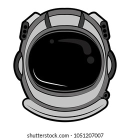 Astronaut Helmet Cartoon Stock Vector (Royalty Free) 1051207007