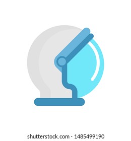 Astronaut helmet cartoon. Hard hat cosmonaut isolated. Cap spaceman. Vector illustration

