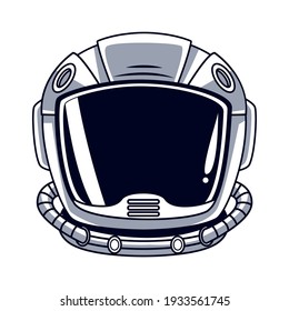 astronaut helmet drawn style icon