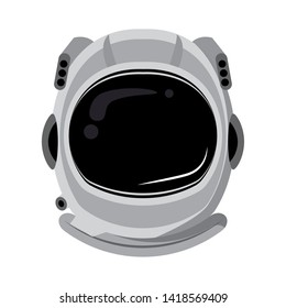 Astronaut helmet equipment cartoon isolated vector illustration graphic design