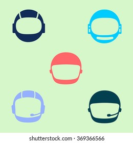 Astronaut helmet icon