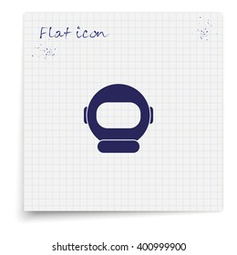 Astronaut helmet icon.