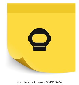Astronaut helmet icon.