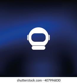 Astronaut helmet icon.