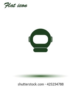 Astronaut helmet icon.