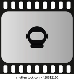 Astronaut helmet icon.