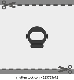 Astronaut helmet icon.