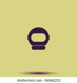 Astronaut helmet icon.