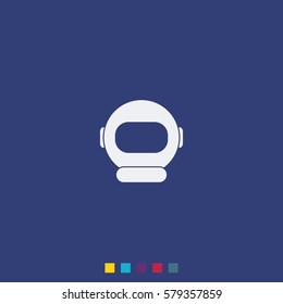 Astronaut helmet icon.