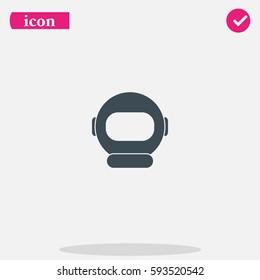 Astronaut helmet icon.
