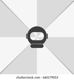 Astronaut helmet icon.