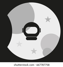 Astronaut helmet icon.