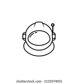 Astronaut helmet icon design template vector isolated illustration