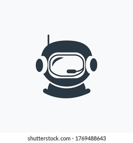 Astronaut helmet icon isolated on clean background. Astronaut helmet icon concept drawing icon in modern style. Vector illustration for your web mobile logo app UI design.
