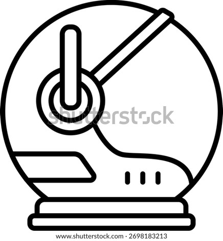 Astronaut Helmet Icon for Space Exploration