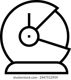 astronaut helmet icon. Thin linear style design isolated on white background