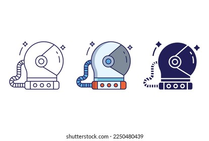 Astronaut Helmet icon vector illustration