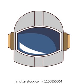 Astronaut helmet isolated