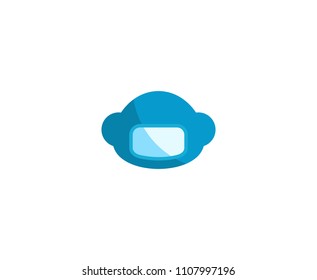 Astronaut helmet logo 