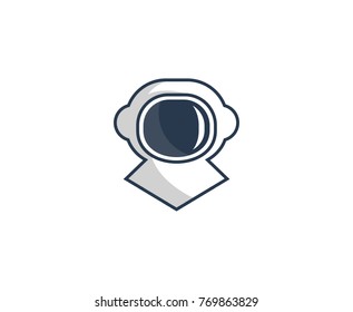 Astronaut helmet logo 