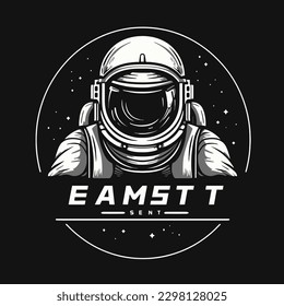 Astronaut Helmet Logo Design in Vector