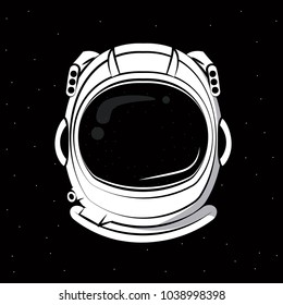 Astronaut helmet print for tshirt