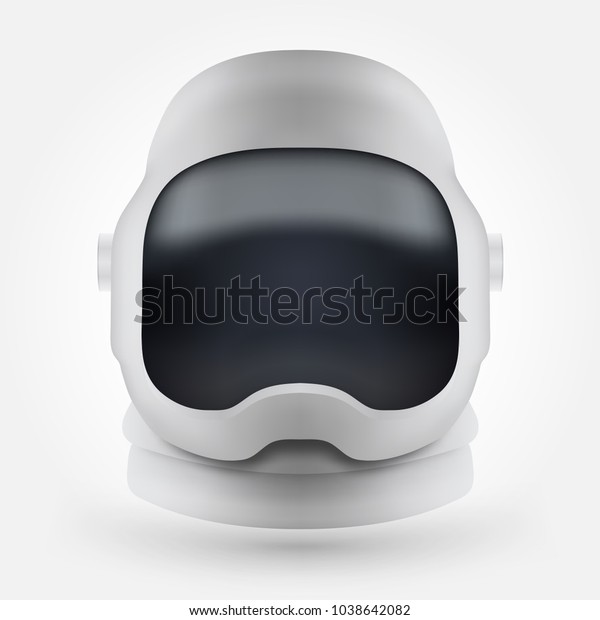 Astronaut Helmet Realistic Helmet Illustration Space Stock Vector 