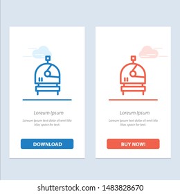 Astronaut, Helmet, Space  Blue and Red Download and Buy Now web Widget Card Template
