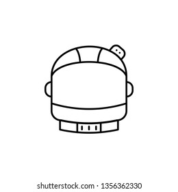astronaut helmet, space icon. Simple thin line, outline vector of space, cosmos, universe icons for UI and UX, website or mobile application