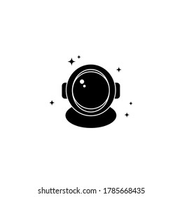 Astronaut helmet space icon. Vector on isolated white background. EPS 10