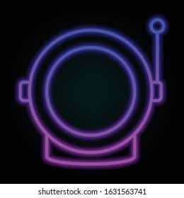 Astronaut, helmet, space nolan-neon style icon. Simple thin line, outline vector of space for ui and ux, website or mobile application
