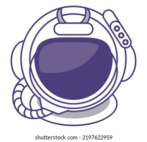 astronaut helmet space outer icon