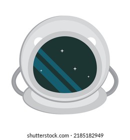 Astronaut Helmet Space Retro Icon Isolated