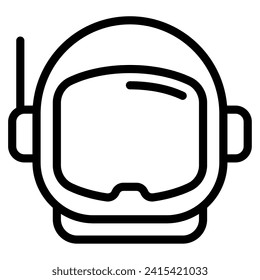 Astronaut Helmet space technology object illustration