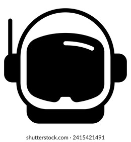 Astronaut Helmet space technology object illustration