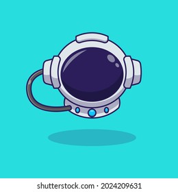 astronaut helmet vector illustration design