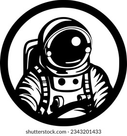 Astronaut - High Quality Vector Logo - Vector illustration ideal for T-shirt graphic