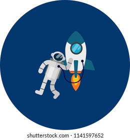 Astronaut Icon Design