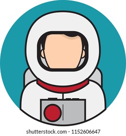 Astronaut Icon Design