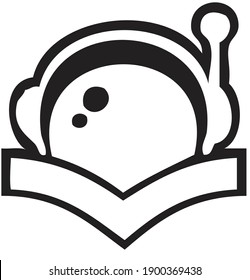astronaut icon design isolated on white background