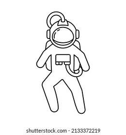 Astronaut icon design template vector isolated illustration