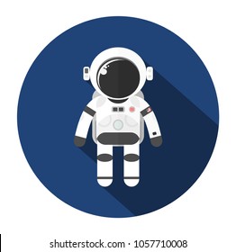 Astronaut icon in flat design.vector illustration.