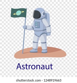 Astronaut icon. Flat illustration of astronaut vector icon  
