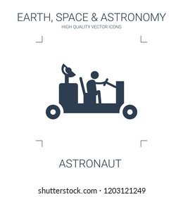 astronaut icon. high quality filled astronaut icon on white background. from earth space astronomy collection flat trendy vector astronaut symbol. use for web and mobile
