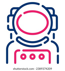 Astronaut icon illustration for UIUX, infographic, etc