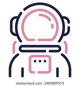 Astronaut icon illustration for web, app, infographic, etc
