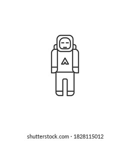 Astronaut icon isolated on background. Cosmonaut symbol modern, simple, vector, icon for website design, mobile app, ui. Vector Illustration