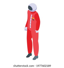 Astronaut icon. Isometric of Astronaut vector icon for web design isolated on white background