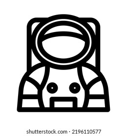 astronaut icon or logo isolated sign symbol vector illustration - high quality black style vector icons
